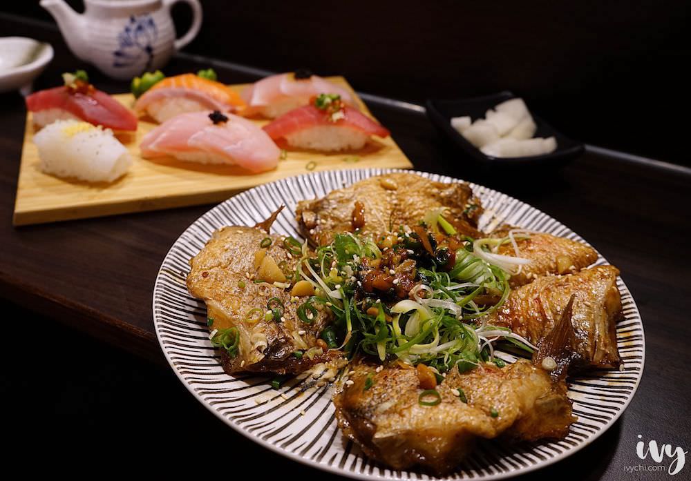 無二壽司|台中華美黃昏市場平價深夜日式餐廳，創意料理和隱藏菜單絕對要試，還可外帶綜合花壽司！